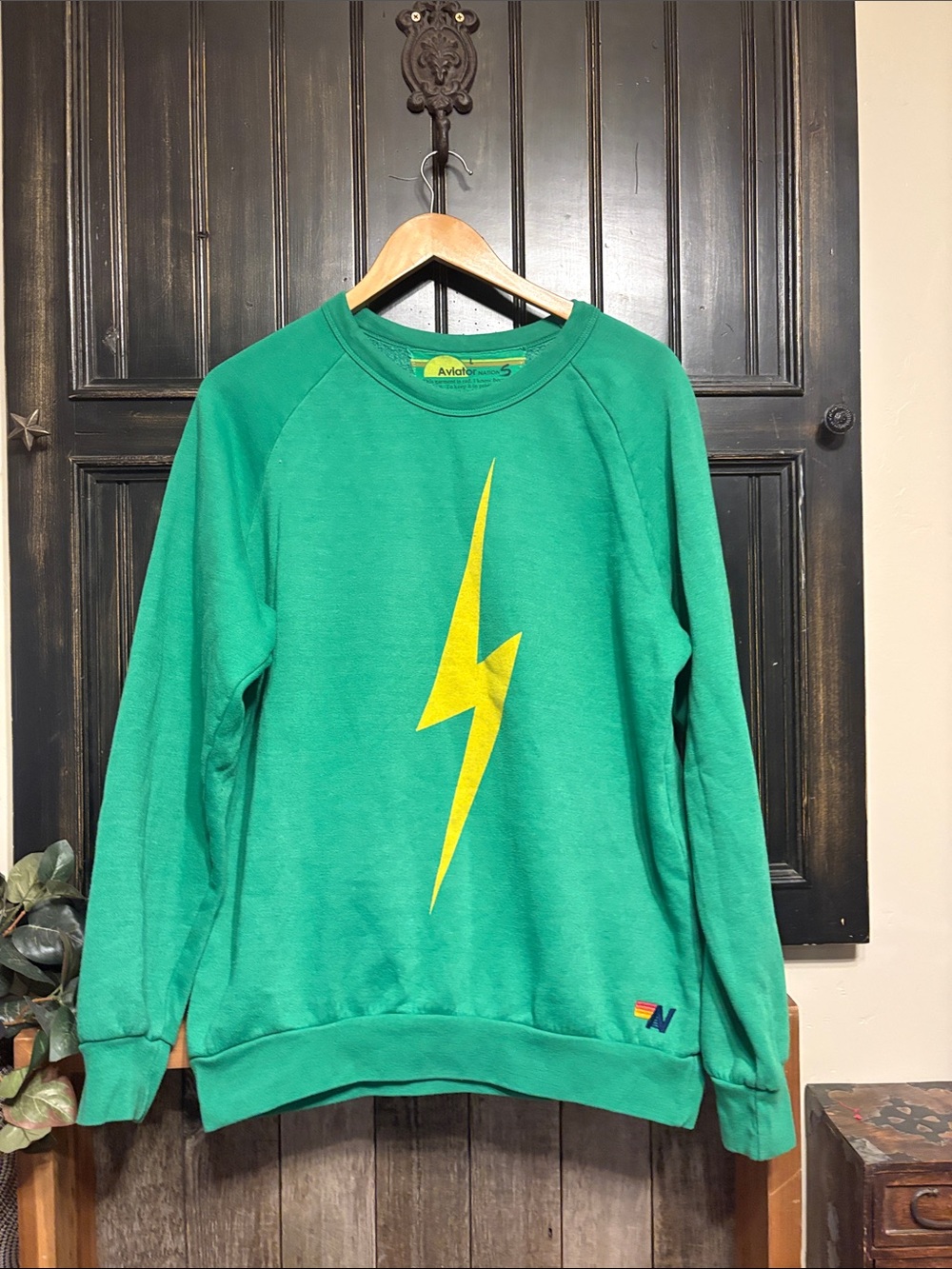 Aviator Nation Lightning Bolt Crewneck